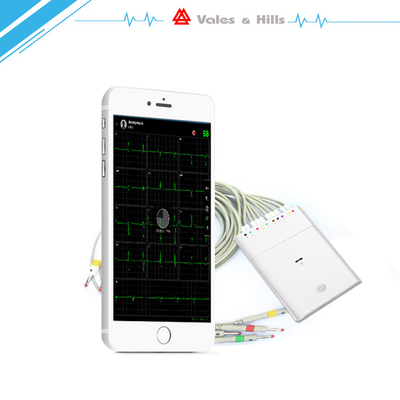Small Mobile ECG Machine Medical Electrocardiograph Machine For Smartphone