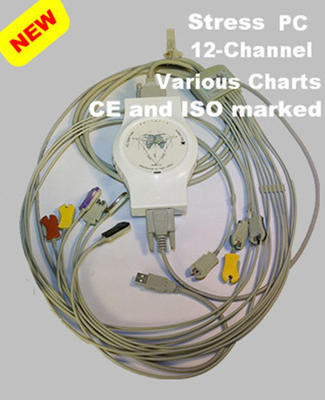 Medical Heart ECG Test PC Based ECG Device , Portable EKG Monitor