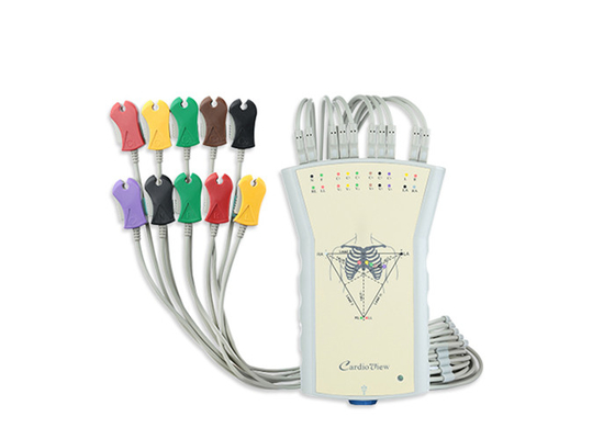 White - Grey Stress Test Machine Portable Acquisition Box 12 Channel Ecg Testing