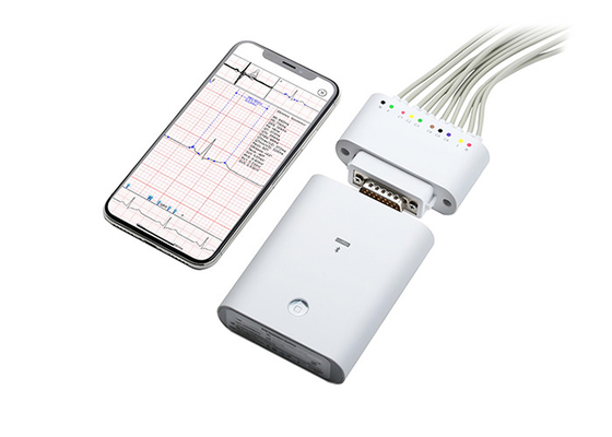 Iphone Ecg Urządzenie monitorujące Biały rejestrator Plactis z bezprzewodowym Bluetooth