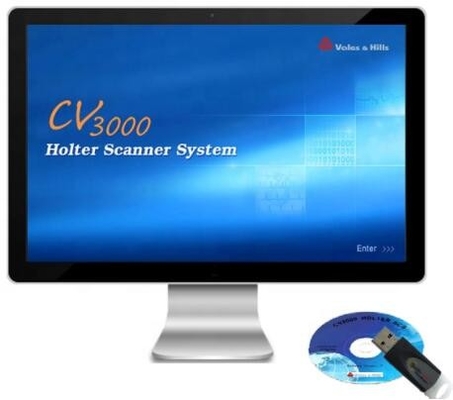 Zatwierdzony CE / FDA Holter ECG 12-kanałowy 24-72 godzinny Holter biały monitor