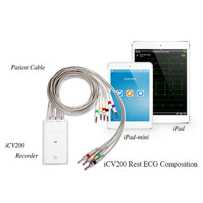 IPhone IPad Baterie ABS Bluetooth 12 odprowadzeń EKG