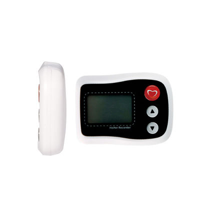 Mini biały ambulatoryjny rejestrator LCD z 12-kanałowym i 3-kanałowym holterowym aparatem EKG